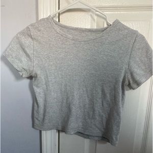 Grey unknown brand baby tee